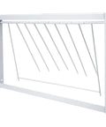Heavy Duty T Trap Door For Pigeon Cage Iron Wire Birdcage Accessory with self-lock design, 15.7 inch by 10 inch, corner view