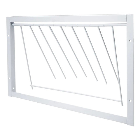 Heavy Duty T Trap Door For Pigeon Cage Iron Wire Birdcage Accessory with self-lock design, 15.7 inch by 10 inch, corner view