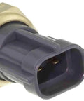 Heavy Duty Engine Coolant Temperature Sensor Direct Bolt Up Replacement For Precise Ecm Readings with copper washer and connector.