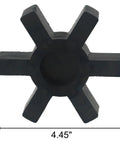 Beefy L190 Rubber Jaw Coupling Insert Spider For Flexible Jaw Coupler Black High Flex Urethane Design Delivers Lasting Durability And Rigidity For Smooth Power Transfer In Industrial Gear And Machinery 4.45"