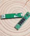 Solid 5 Pack 1S 3.7V 10A Lithium Ion BMS Protection Boards, Sweet 4.2V Charging Circuit With DW01 8205A Chips on wood background.