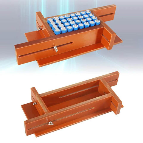 Adjustable Flexible Battery Fixture Clamp Kit For 18650 And 26650 Cells With 8 By 16 Pieces Spot Weld Holder, bakelite construction