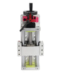 Beefed Up 100mm Linear Stage Actuator With 1605 Ballscrew And Dual Optical Axis Rail Guide Manual Slide Stage With Ruler For CNC Router Controller High Precision Repeatable To 0.05mm Supports 30 Kg Horizontal Load, front view