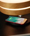 Bonsai Modern LED Bedside Smart Table Lamp With Built In Bluetooth Speaker And Qi Wireless Charger For Home And Office