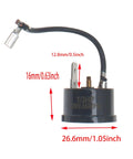 Two Pack Compressor Thermal Overload Protector For Fridge One Third HP Replacement Part With 26mm Diameter And 16mm Height 250W