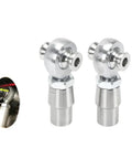 Heavy Duty Seven Eighth Inch Heim Joint Rod End Kit 2 Pack For A60X 4X4 Diesel Steering showing stainless steel rod ends.