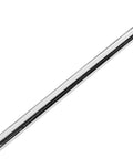 Close-up of chrome stainless steel bar from Heavy Duty Slatwall Hooks Pack Of 25 For Retail And Garage Displays 6 Inch