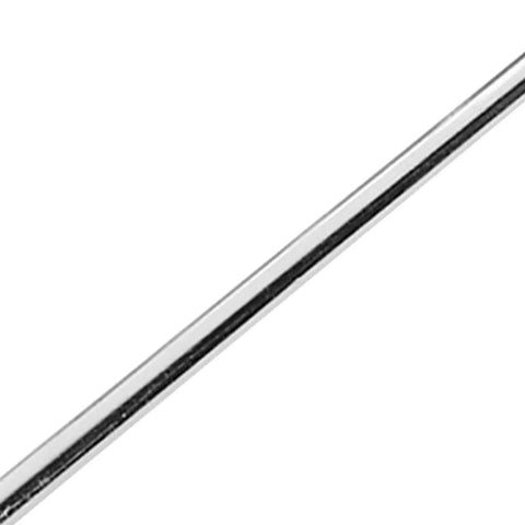 Close-up of chrome stainless steel bar from Heavy Duty Slatwall Hooks Pack Of 25 For Retail And Garage Displays 6 Inch