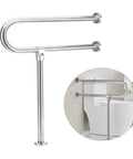 30 Inch Handicap Grab Bars For Bathroom Safety Rail Set Built In Stainless Steel Wall To Floor Mounted Bath Grips Sturdy