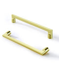10 Pack 5 Inch Brushed Gold Cabinet Pulls for Kitchen Cabinets Dresser Drawers Modern Zinc Alloy Handles 128mm Easy Install Durable Hardware