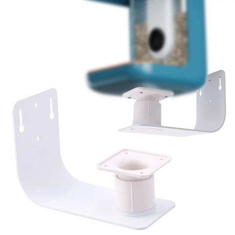 Bird Feeder Wall Mount Kit Waterproof Durable Steel Bracket For Outdoor Walls Fences Balconies And Pillars With Hardware Included Easy Install Includes Mounting Hardware And Screws For No Fuss Quick Setup
