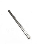 Push Type 4mm Keyway Broach Tool HSS for CNC Machining, 6.45 x 171.5 mm, precision-ground finish against a white background.