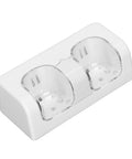 Dual Controller Charging Dock With 2800mAh Battery Pack, Fast Charge Station, Plug And Play Setup, Portable ABS Stand, White Finish