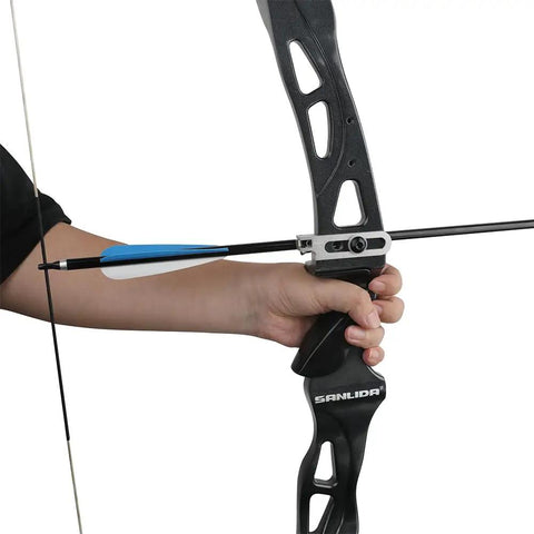 12 Pack 30 Inch Archery Aluminum Arrows With Spine 300 For Target Practice And Hunting Field Points For Recurve Bow Drawn