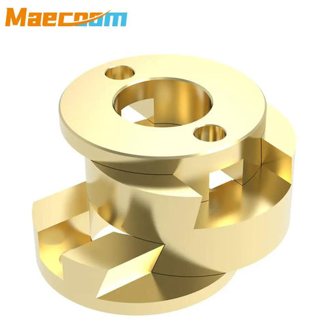 16mm Oldham Coupling T8 Z Axis Flexible Shaft For 3D Printer Hot Bed Reduces Swing Vibrations With CNC Screw Drive Smooth Printing Action gold metal