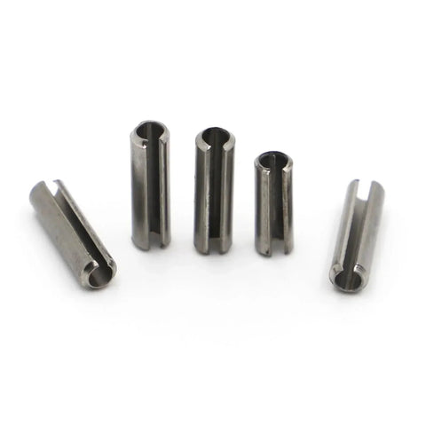 Pro Grade Spring Type Straight Pins Set In 304 Stainless Steel Cylindrical Cotter Pins Dowel Pins With Elastic Spring, 5 pieces displayed