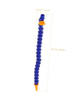 Blue flexible plastic cooling hose measuring 15.7 in, designed for high temp coolant systems, easy snap fit for CNC shops.