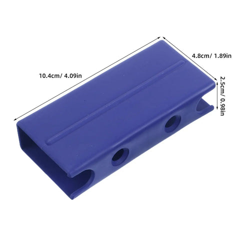 Blue plastic connector from Two Pack Playpen Rod Connector Kit for Indoor Baby Fence Panels, suitable for 2.5x5 cm pipes