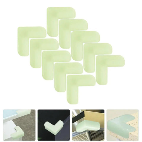 Luminous L Shaped Kid Safe Corner Guards For Furniture And Tables 12 Piece Set With Night Light Function PVC Corner Protectors showcase