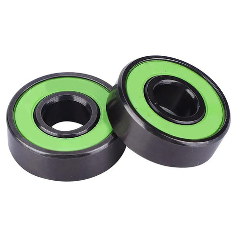 Premium Chrome Steel Skateboard Bearings With Extended Inner Ring For Zero Wobble And Razor Sharp Alignment, Shred Ready For Fast Longboarding, Electric Boards And Slick Smooth High Speed Cruising Rolls Daily
