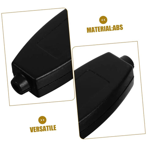 Close-up of black ABS plastic enclosure box, part of 20 Pack ABS Plastic Enclosure Boxes for Electronics Projects PCB Housing Black