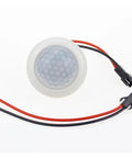 220V PIR Motion Sensor Switch Auto On Off Light Control Detector Module For Home Office Hallways And Stairways Human Body Induction Sensor With 50Hz Compatibility And Easy Install No Fuss, round white wired unit
