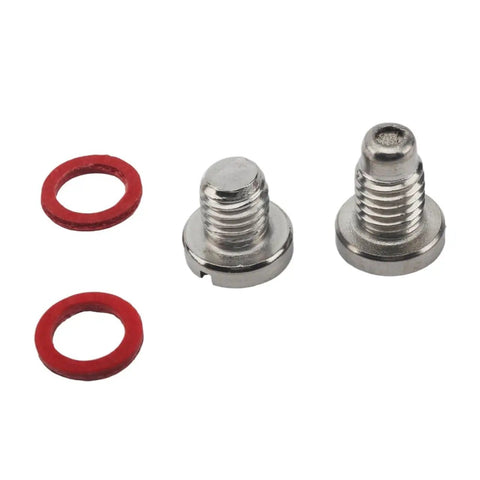 Straight Screw Kit For Outboard Motors 9.9 To 300 HP Boat, Built To Last Oxidation Resistant Construction, Easy Mounting, Fits Wide Range Of Hull Shapes, Replacement For 688 45341, stainless screws and red washers