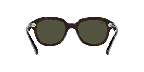 Erik Square Sunglasses Unisex RB4398 Non Polarized Havana Green Full Rim Frames 53mm front view