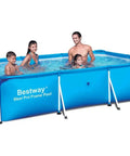 Steel Pro Deluxe Splash Frame Above Ground Pool For Endless Summer Fun In The Backyard, Durable Steel Frame, Easy Setup.