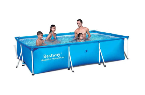 Steel Pro Deluxe Splash Frame Above Ground Pool For Endless Summer Fun In The Backyard, Durable Steel Frame, Easy Setup.