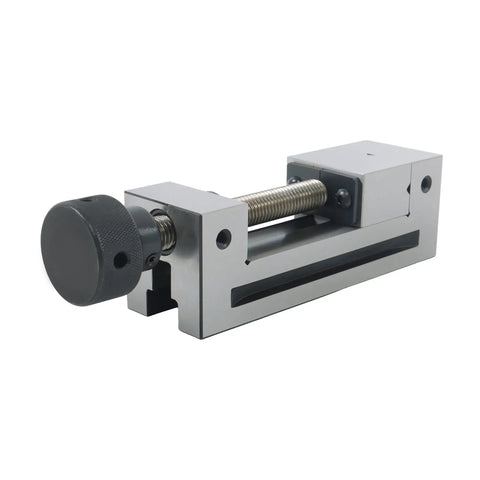 Heavy Duty Qgg50 Machine Vise For 2 Inch Surface Grinder CNC Milling, close-up view of clamp with knob.