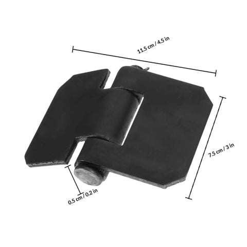 Beefy Heavy Duty Weldable Trailer Door Hinges Set Thickened Weld On Butt Hinges Removable Metal Gate Hardware For Trailer Gates