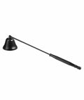 Black Long Reach Candle Snuffer Extinguisher Tool With Swivel Bell For Deep Jar Candles, 9.8 Inch Handle, Durable Stainless Steel
