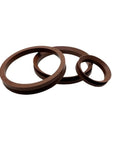 Real Deal Fkm Fluororubber Rotary Shaft Seal With Rock Solid O Ring Cuff engineered for VA Series machinery, showing various sizes.