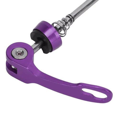 Purple aluminum quick-release skewer for 2 Pack Bicycle Quick Release Skewers Aluminum Alloy Front And Rear Wheel Axle Clips 100mm Front 135mm Rear