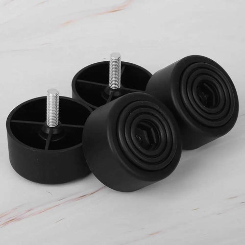 Round Black Sofa Legs M8 Screw 35mm Height With 45mm Pad Durable Metal Furniture Legs For Sofas Cabinets And Desks Wobble