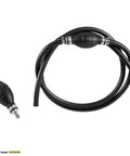 Three Eighth Inch Nylon Braided Marine Fuel Line Assembly With Primer Bulb And Stainless Clamps Six Foot Universal Fuel Line Kit