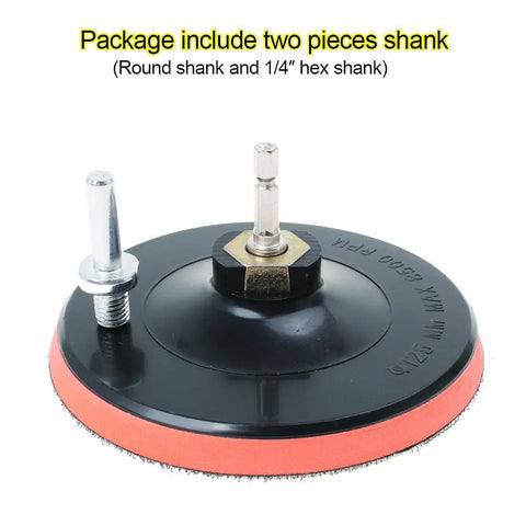 Two shanks included in 80 Pack 5 Inch Sanding Discs Kit With Pro Grade 8 Hole Sander For Drill Polishing Pad