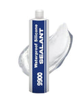 High Impact Badass 9900 Waterproof Sealant Plus Adhesive Glue in a tube with a clear silicone texture for multi-surface bonding.