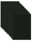 Flexible Black Rubber Magnetic Sheets Set, 10 Sheets, 0.5mm Thick, Single Sided Magnets, Each 6.9x5 Inches, perfect for storage and crafts.