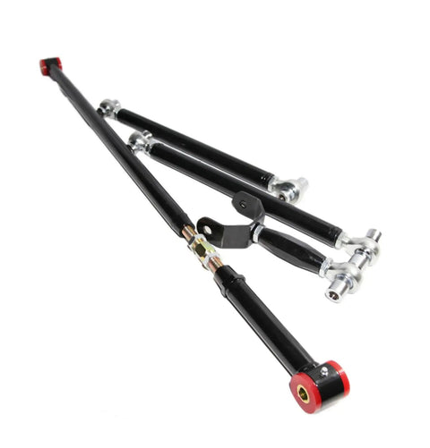 Rear Control Arm Kit With Adjustable Upper And Lower Arms And Panhard Bar For 2005 2014 Mustang S197 Chassis Upgrade Your Ride With Easy Alignment Stiffer Handling And Smooth Street To Track Performance, black steel arms