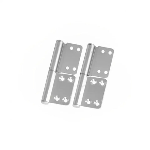 2pcs Thickened Aluminum Alloy Non Punch Sandblasting Door Hinge Set For Cabinet Doors Window Doors And Room Doors With Adjustable Tension