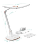 E Reading LED Desk Lamp With Monitor Sensor Touch Control Auto Dimming Swing Arm Eye Caring Desk Light For Home Office