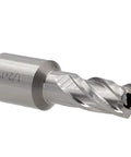 Ready High Speed Steel Annular Cutter With A Precise 3/4 Inch Cutting Diameter And Sturdy Weldon Shank Plays Nice With Magnetic Drills Mills And Big Drill Presses Built Heavy For All Day Machine Shop Grind. Close-up view of HSS annular cutter with 1/2 inch cut diameter.