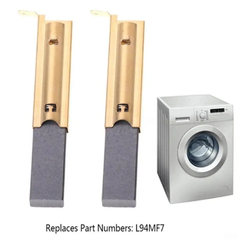 Heavy Duty 2pcs Carbon Brushes For Siemens And Haier Washing Machines L94mf7 Replacement Parts Reliable Motor Performance Durable Copper Core Long Lasting Operation Easy Install Fix Noisy Or Weak Spin Issues