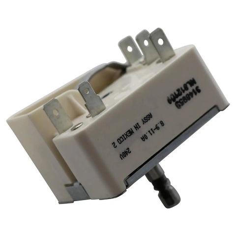 Side view of OEM Range Switch Infinite Control Beefed Up Replacement for Whirlpool 3148953 3149400 PS336886 AP3029710.