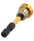 Strictly Straight Nail The Perfect Alignment Drywall Screw Driver Bits With Precision Depth Stop, 50 mm yellow steel positioning bit.