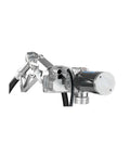 M-150 Series No Nonsense 12V Fuel Transfer Pump Kit With Manual Shutoff Unleaded Nozzle, 15 GPM, Includes Hose With Static Wire, Telescoping Suction Pipe, Tank Adapter, Fuse Assembly And Power Cord; close-up