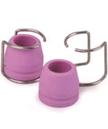 Plasma Cutter Consumables Kit With Electrodes Nozzles Shielding Cups Tips Spacers And Guide Rings For Welders And Metalworking Pros Industrial Grade Gear For Smooth Cuts And Long Lasting Torch Life, pink ceramic cups with metal guide rings