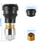 Tubeless Tire Valve Stems Vacuum Valve Kit 10 Pcs For Xiaomi M365 Pro Electric Scooter And Motorcycle, dimensions and details